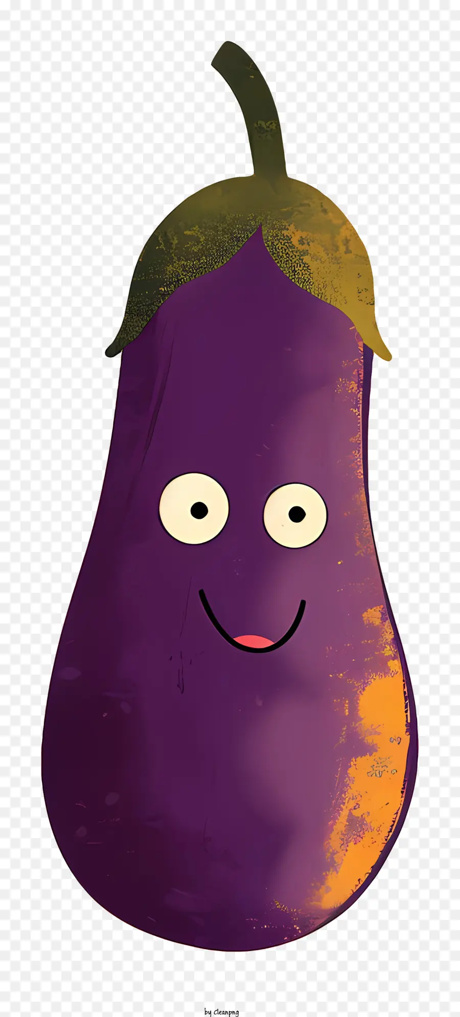 Cartoon Berinjela，Roxo Berinjela PNG