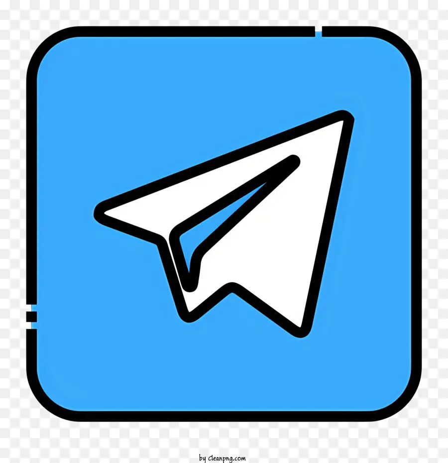 Telegrama De Logotipo，Avião De Papel Branco PNG