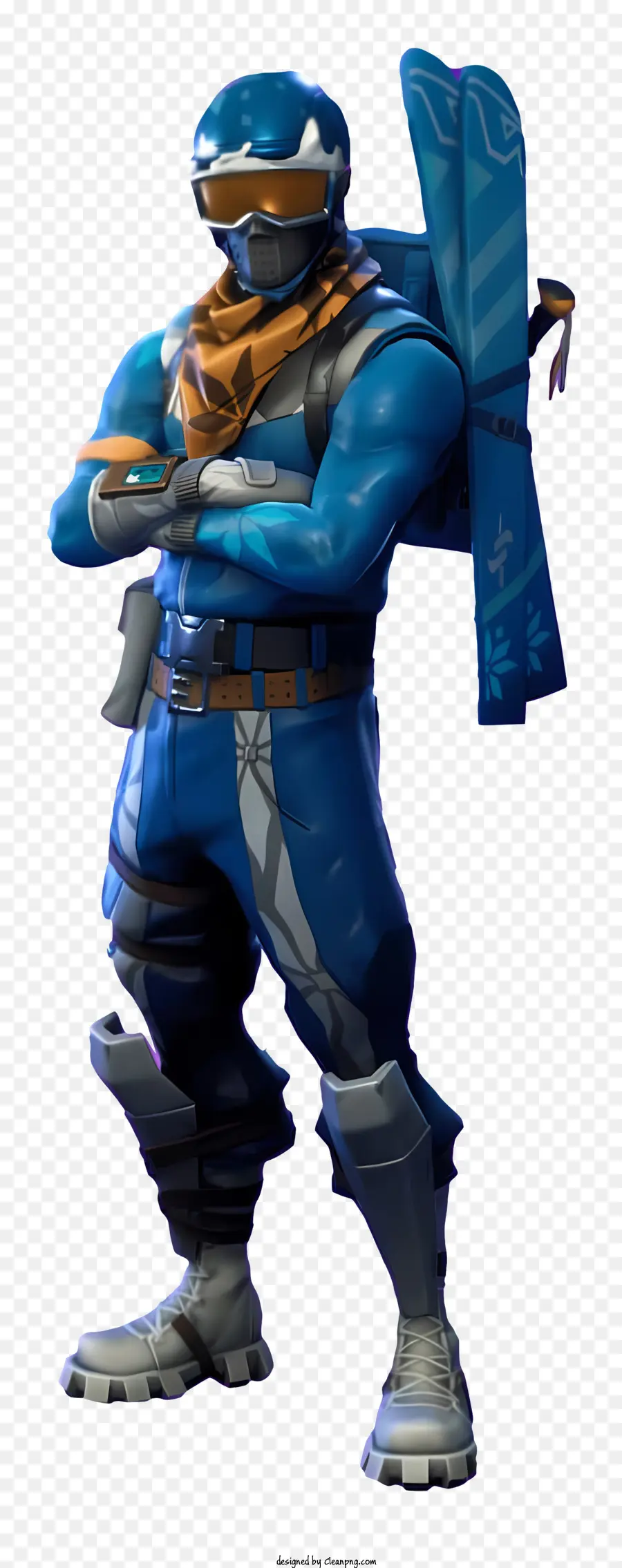 Fortnite，Homem De Terno Azul PNG