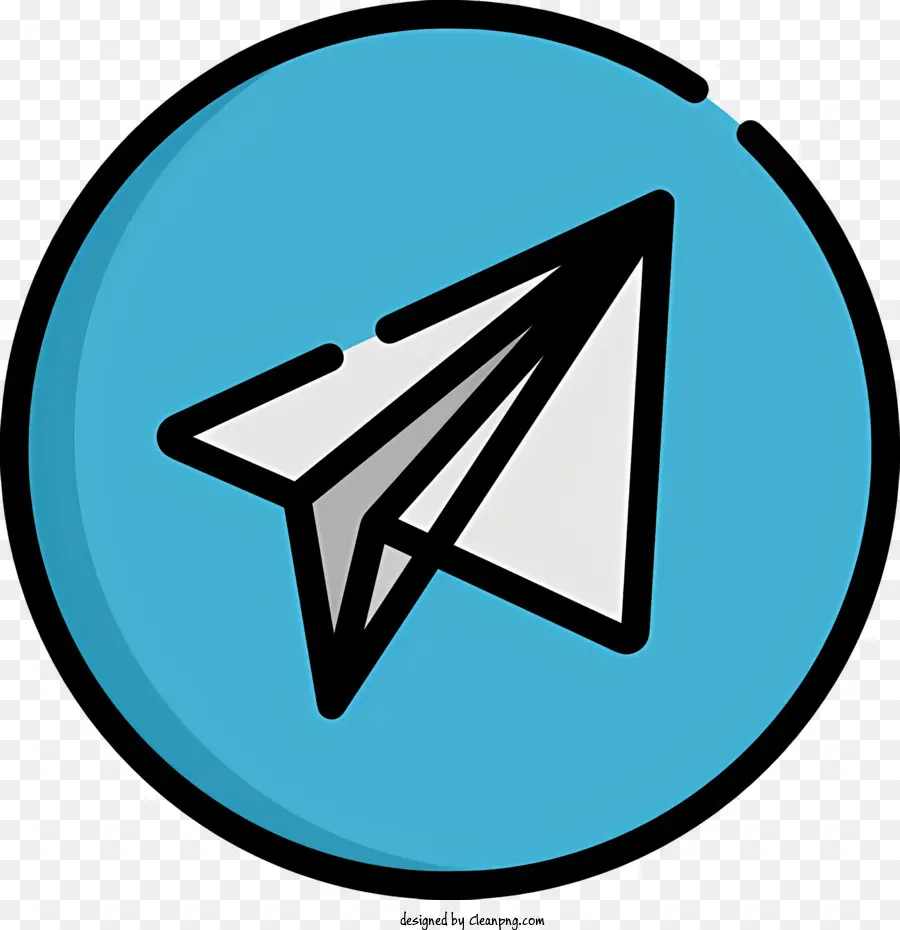 Telegrama De Logotipo，Avião De Papel Branco PNG