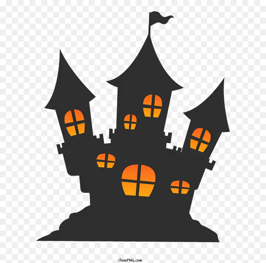 Halloween Castelo，Castelo Gótico PNG
