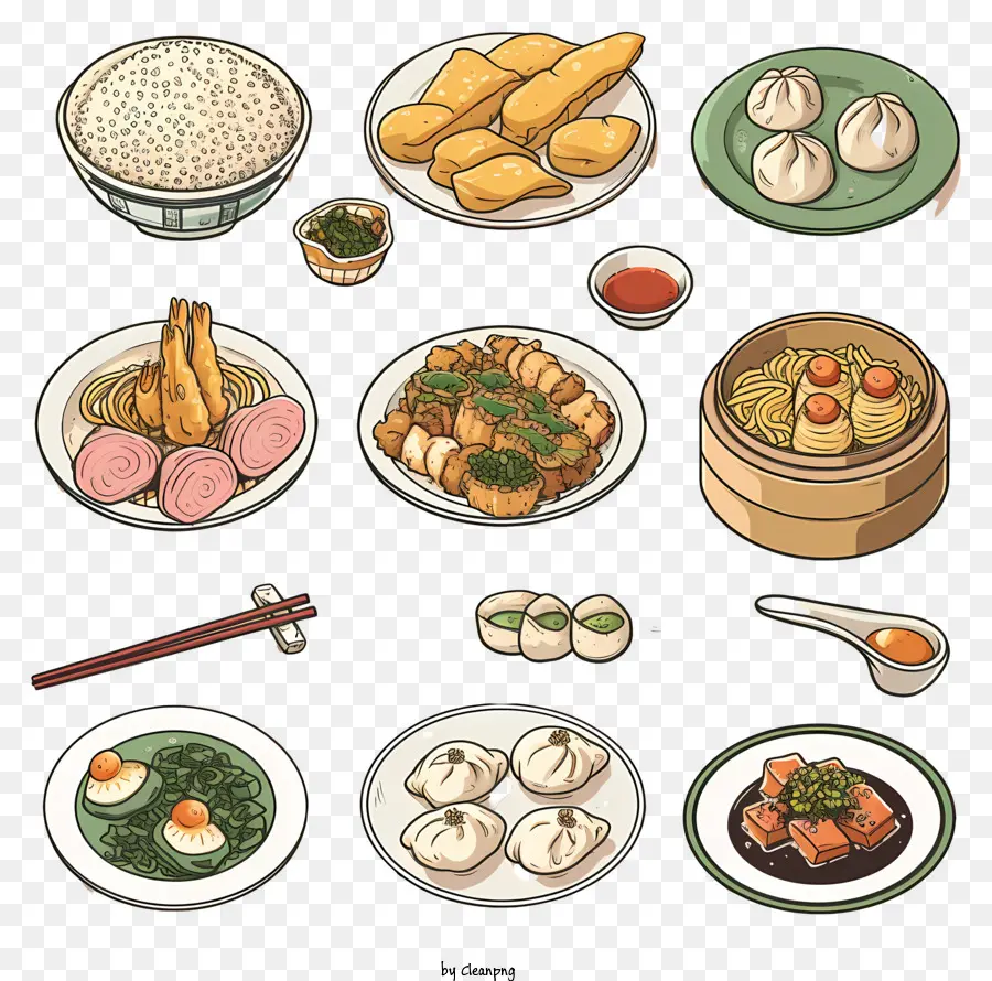 Comida Chinesa，Dim Sum PNG