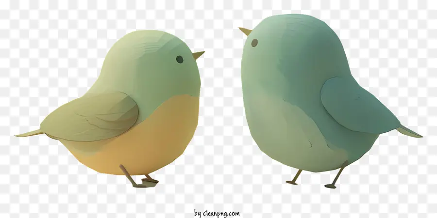 Bluebirds，Pequeno Pássaro Verde E Amarelo PNG