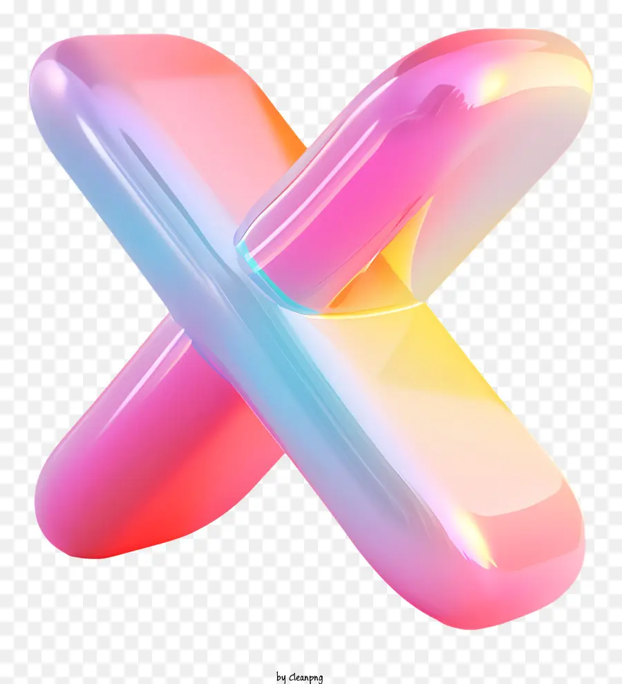 X Símbolo，Escultura De Vidro PNG