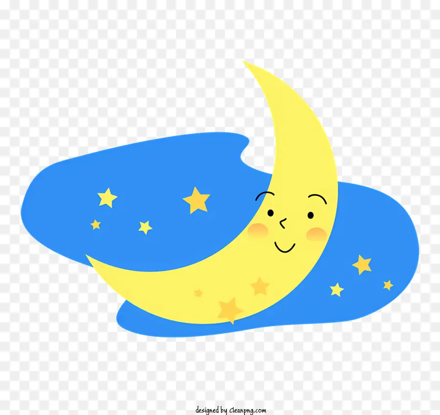 Lua Estrela，Lua Cartoon PNG