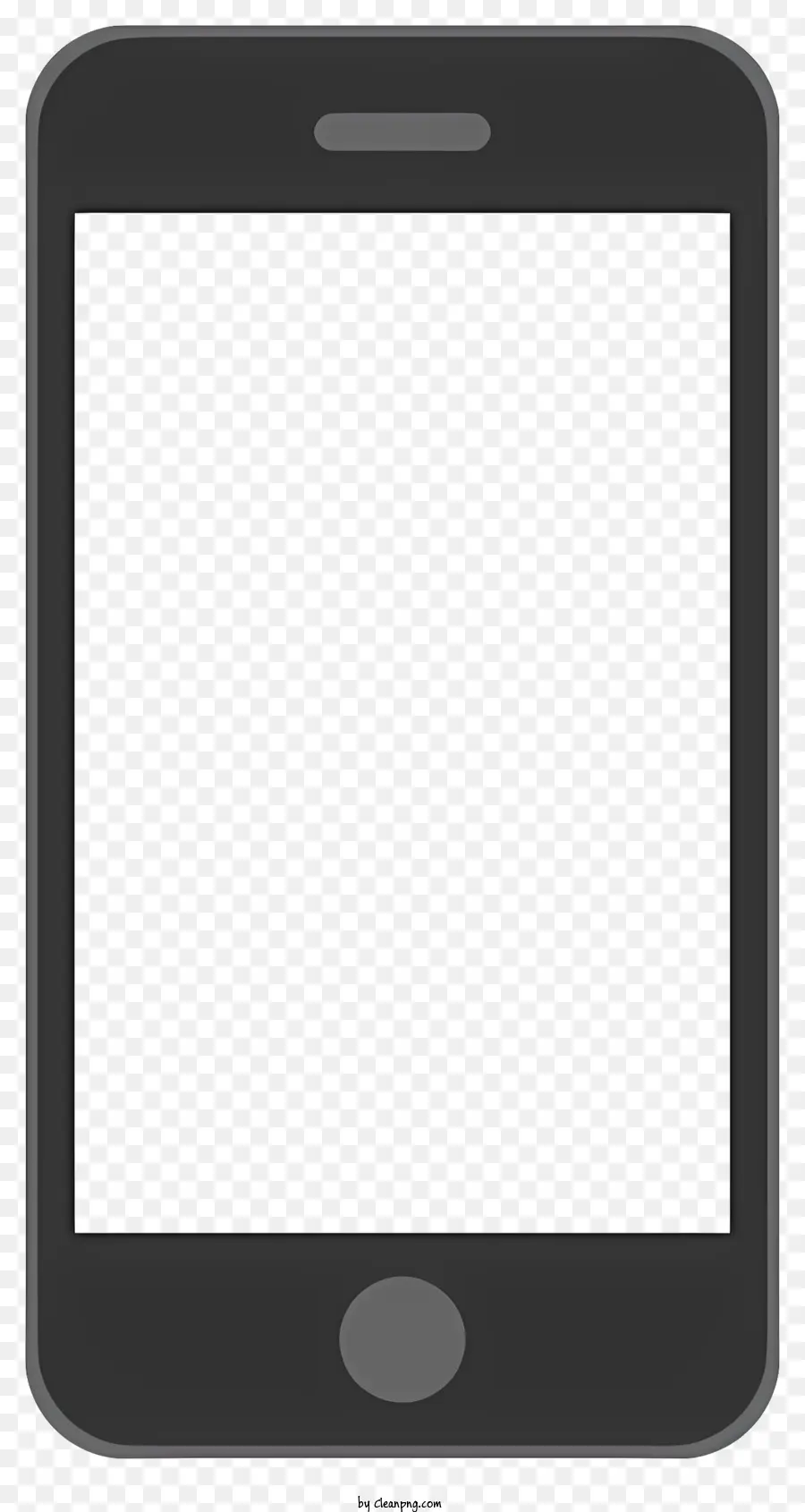 Quadro Do Iphone，Telefone Celular Preto E Branco PNG