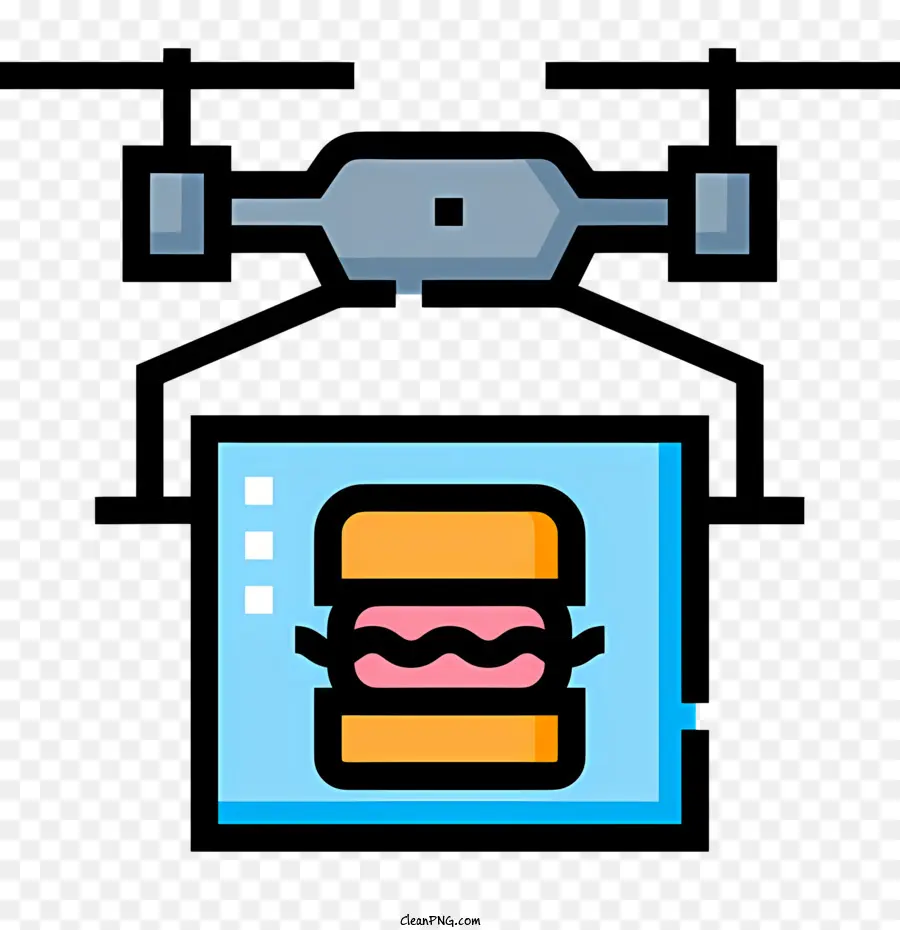 Entrega De Drones，Burger PNG