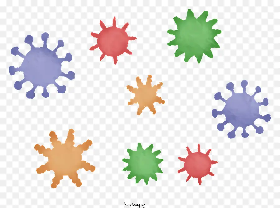 Vírus，Bactérias PNG