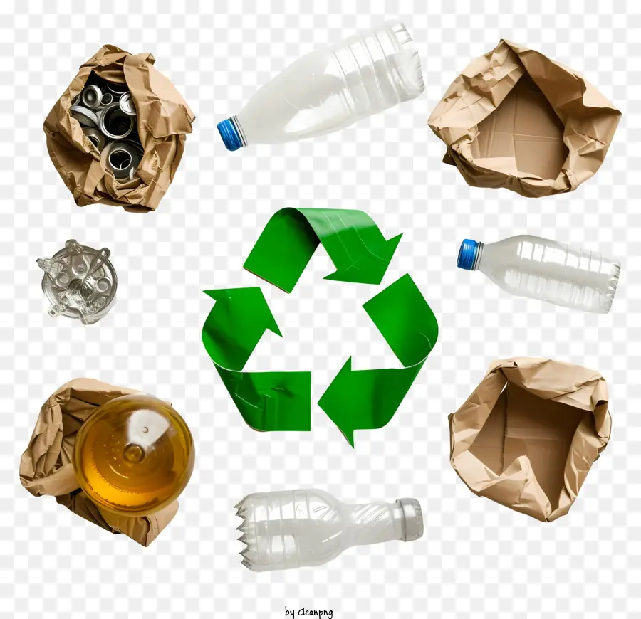 Dia Global De Reciclagem，Resíduos De Plástico PNG