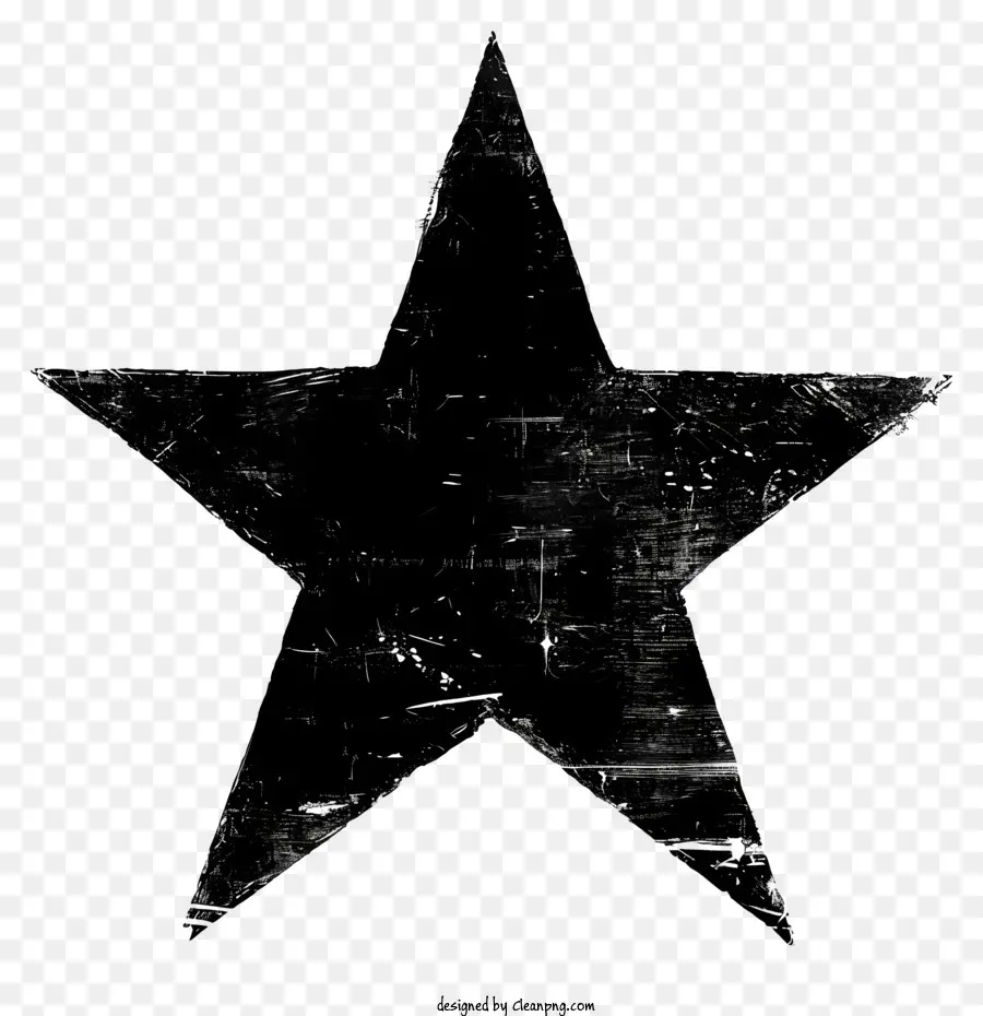 Estrela Negra，Estrela Grungy PNG