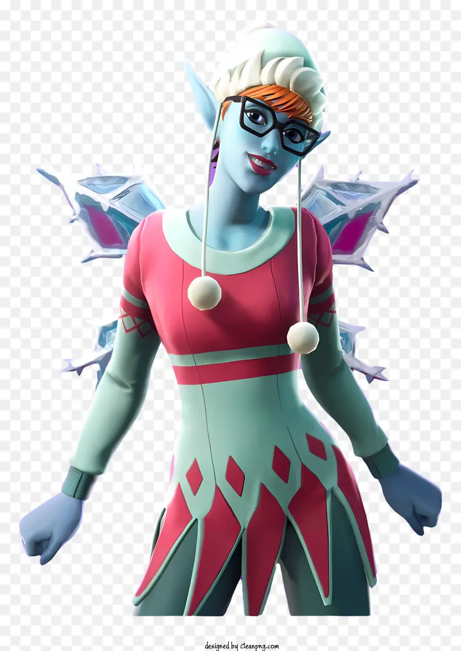 Fortnite，Elfo Com óculos PNG