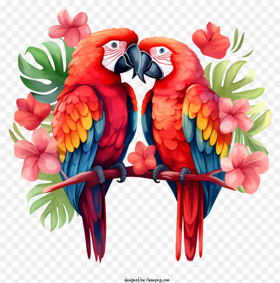 Papagaios De Namorados，Araras PNG