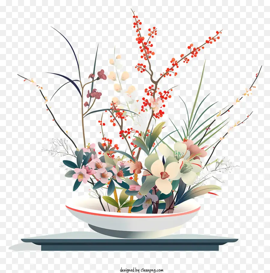 Arranjo De Flores De Ikebana，Arranjo De Flores PNG