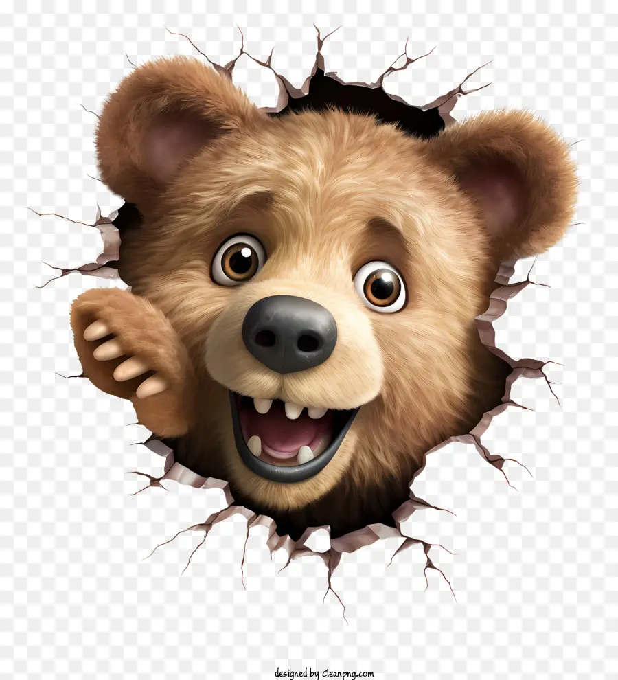 Urso Bonito，Urso Marrom PNG
