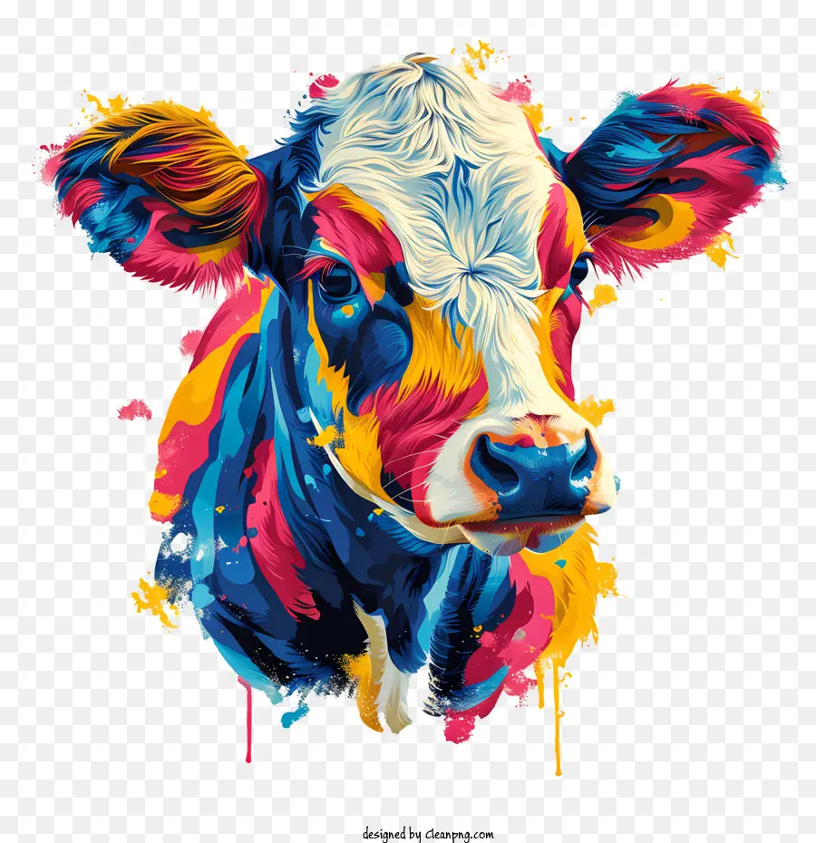 Cabeça De Vaca，Arte Da Vaca PNG