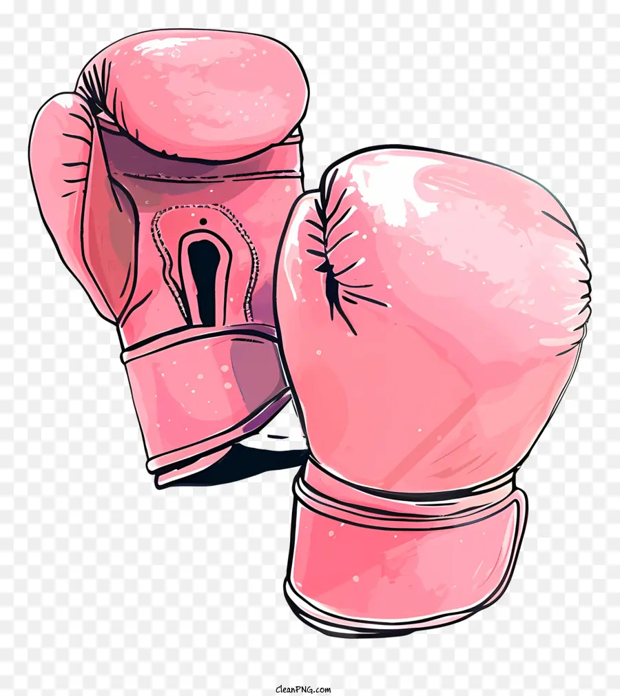 Luvas De Boxe，Luva De Boxe Rosa PNG