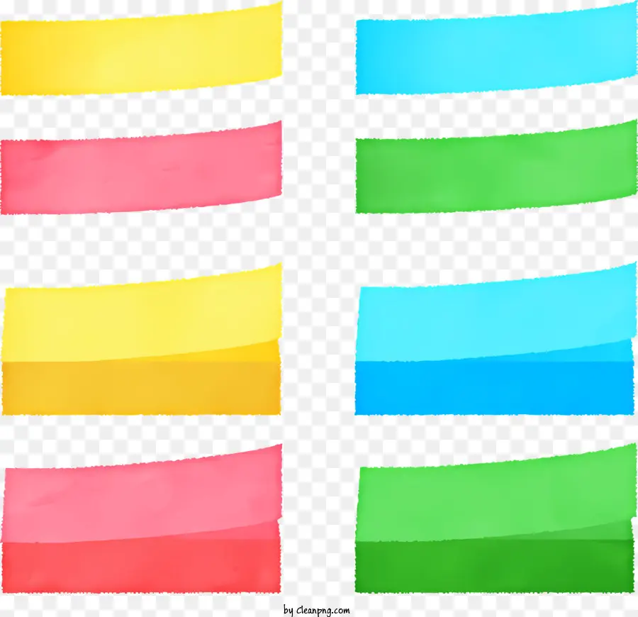 Notas Postit，Notas Pegajosas Coloridas PNG