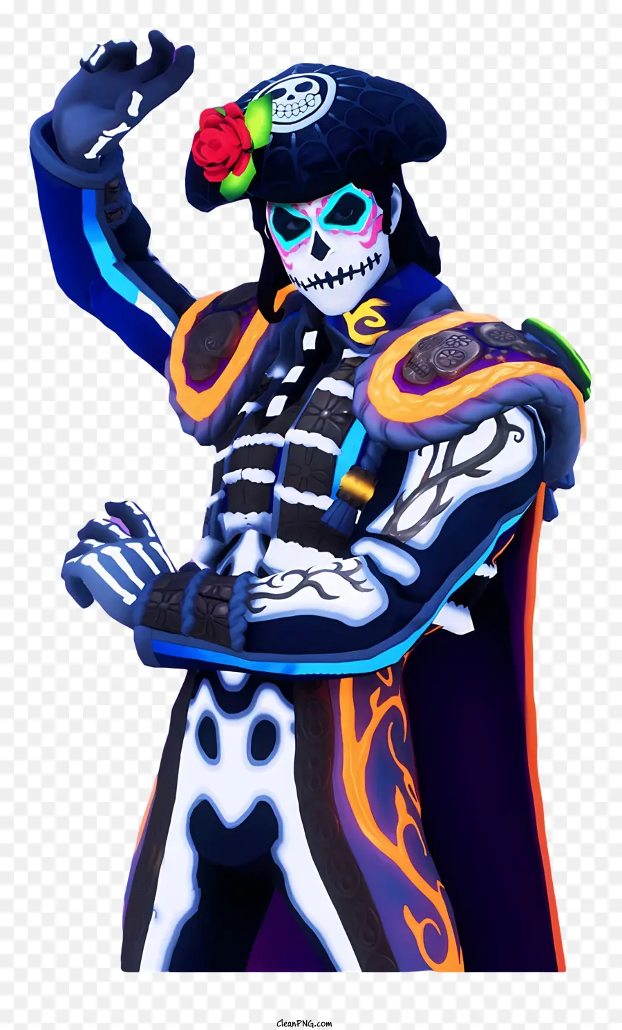 Fortnite，Traje Tradicional Do Crânio PNG