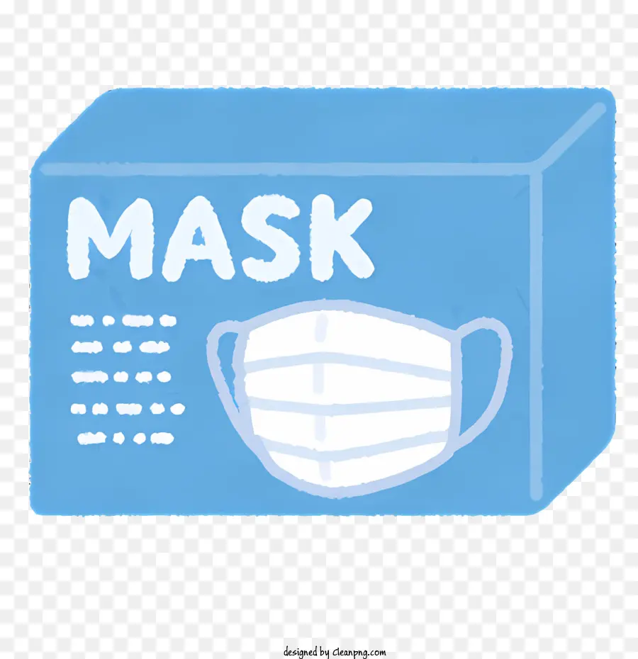 Máscara，Caixa Azul PNG