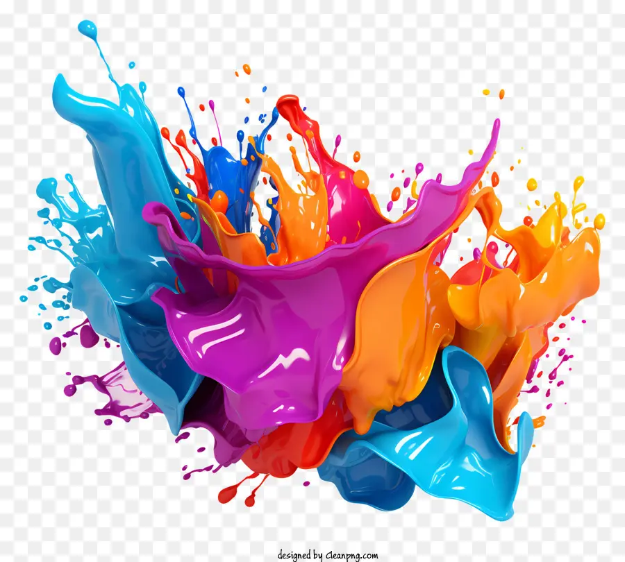 Holi，Pintura Abstrata PNG