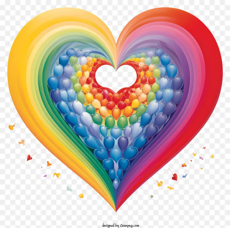 Valentine Lgbt，Heartshaped Balões PNG