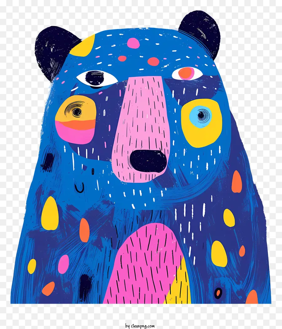 Urso Azul，Urso Ilustração PNG