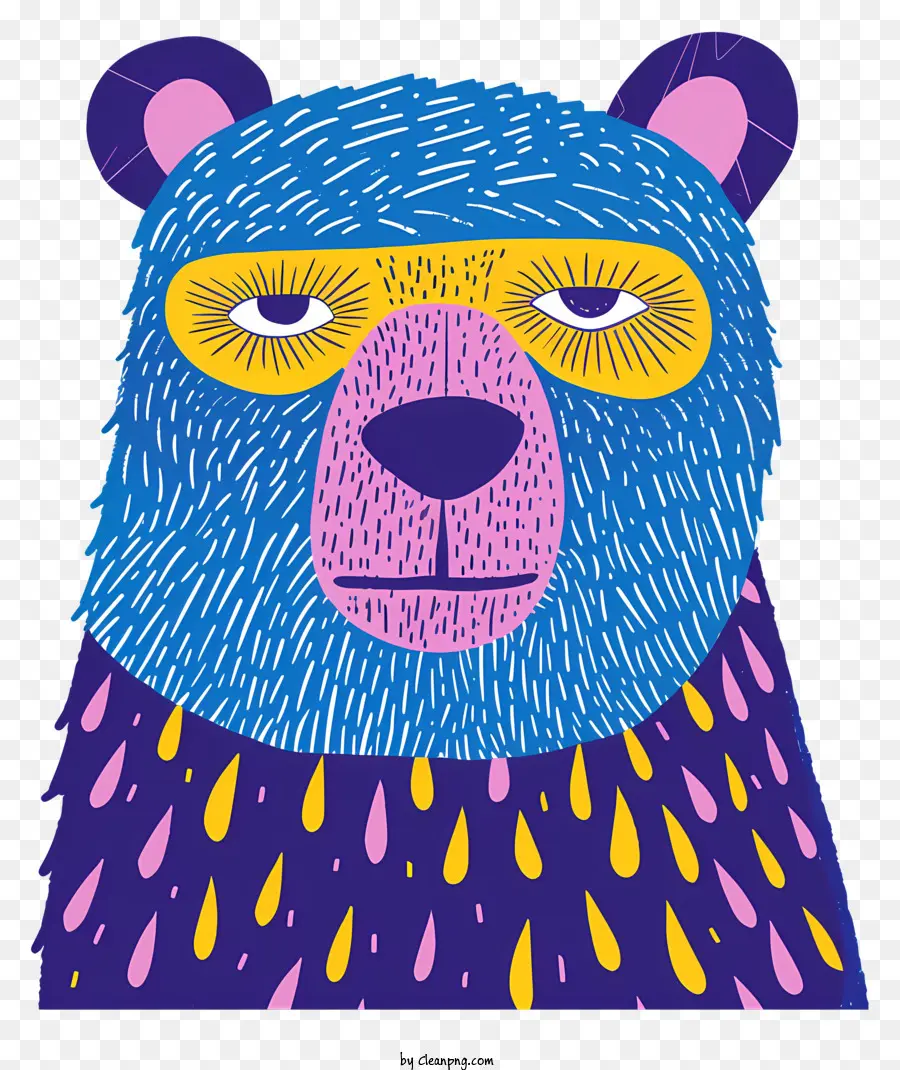 Urso Azul，Urso Usando óculos De Sol PNG