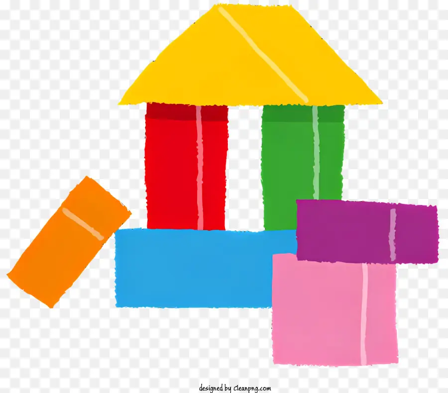 Brinquedos Elementos，Estrutura Colorida PNG