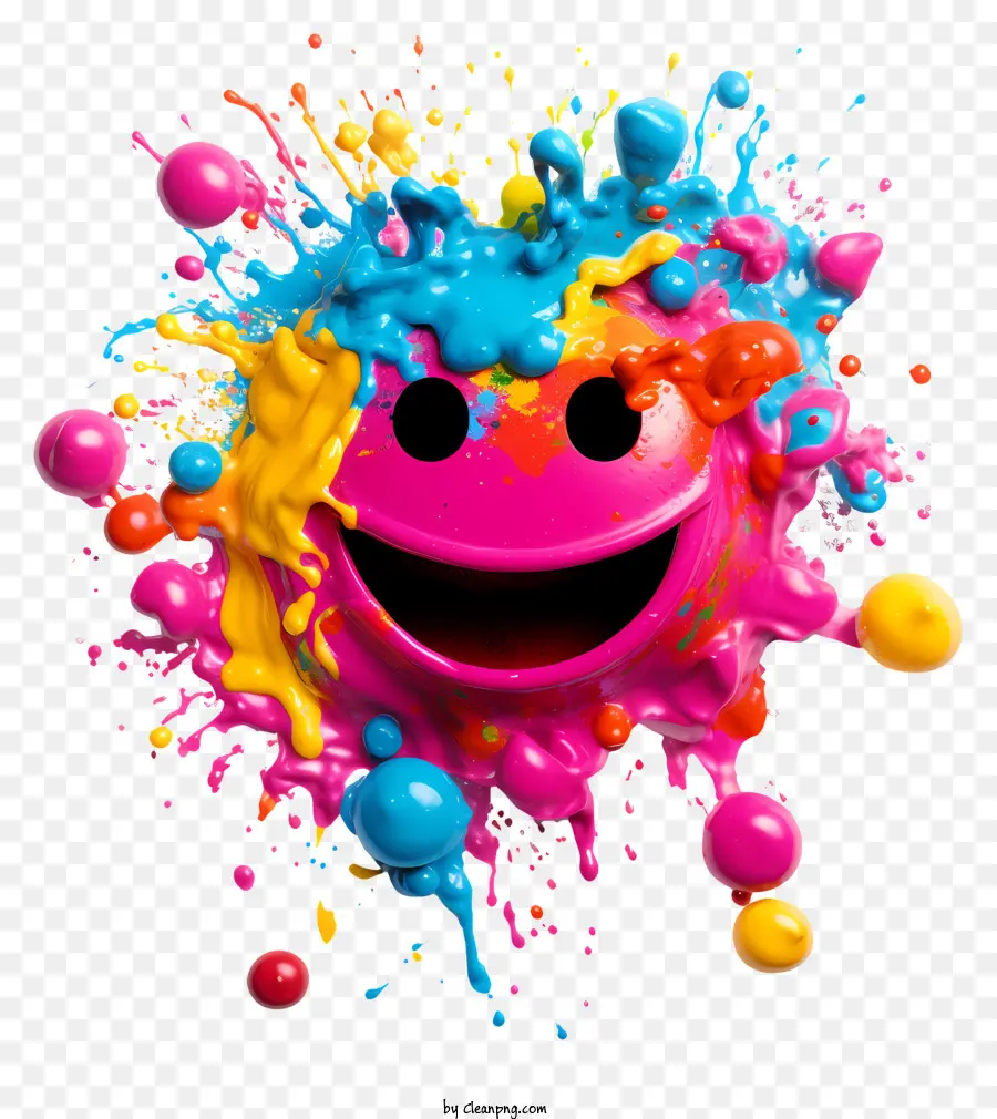 Holi，Cara Sorridente PNG