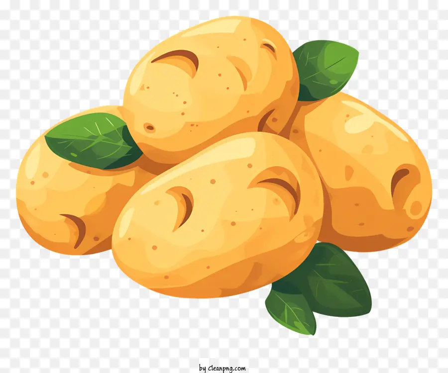 Batatas，Folhas Verdes PNG