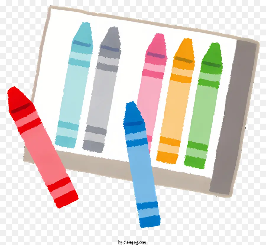 Brinquedos Elementos，Crayons Para Colorir PNG