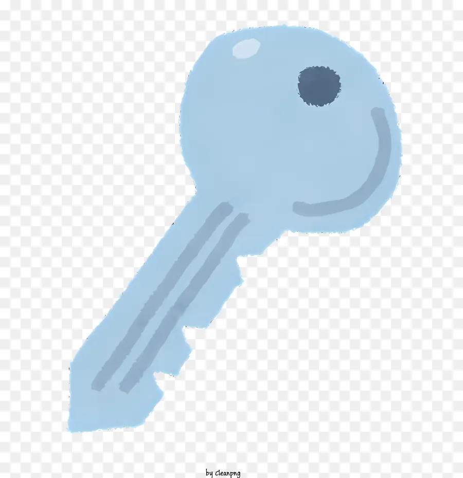 Key，Metal Azul PNG