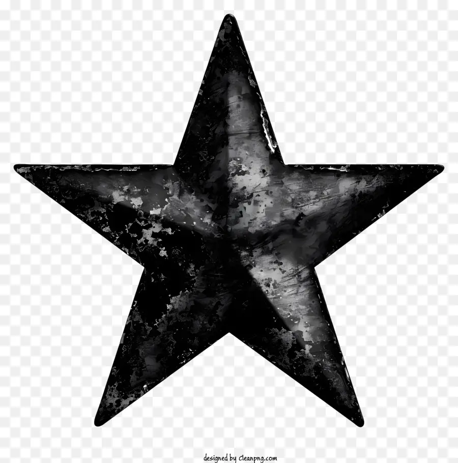 Estrela Negra，Preto E Branco Estrelas PNG