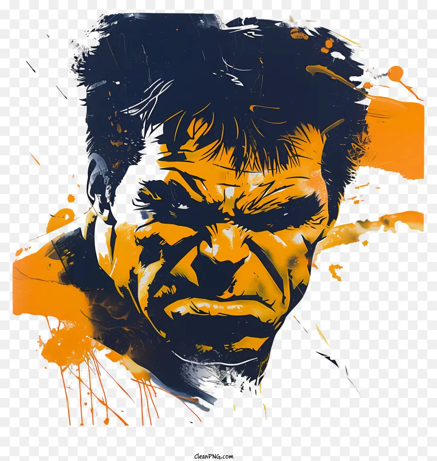 Hulk，Aparência Pintada PNG