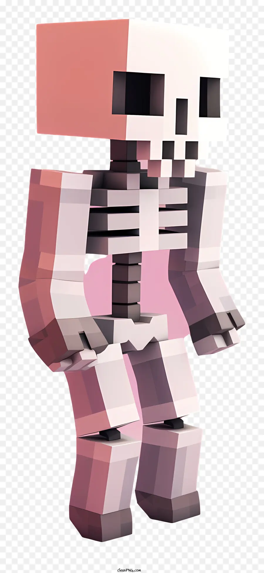 Minecraft，Pele De Esqueleto De Minecraft PNG