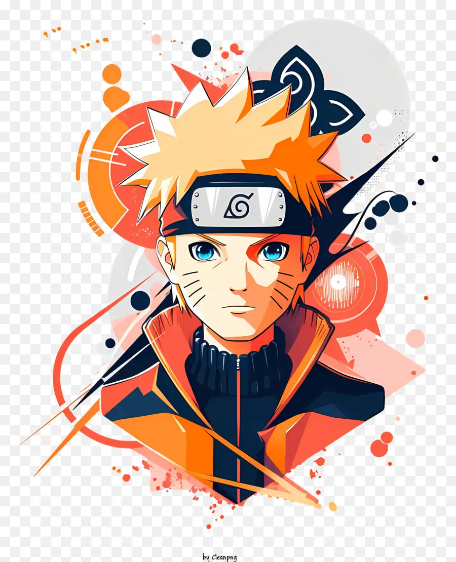 Naruto，Cabelo Laranja PNG