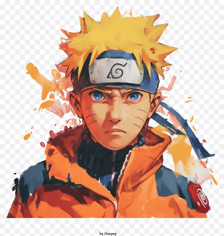 Naruto，Jaqueta Laranja PNG