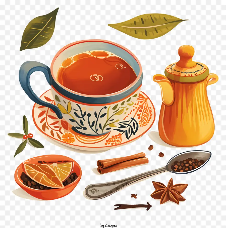 Chá De Masala Chai，Xícara De Chá De PNG