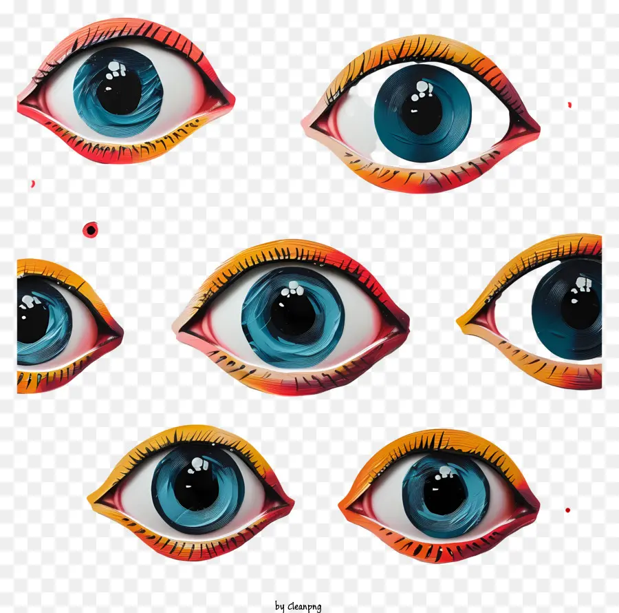 Googly Dos Olhos，Cores Dos Olhos PNG
