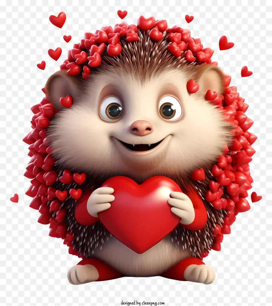 Valentine Hedgehog，Ouriço De Desenhos Animados PNG
