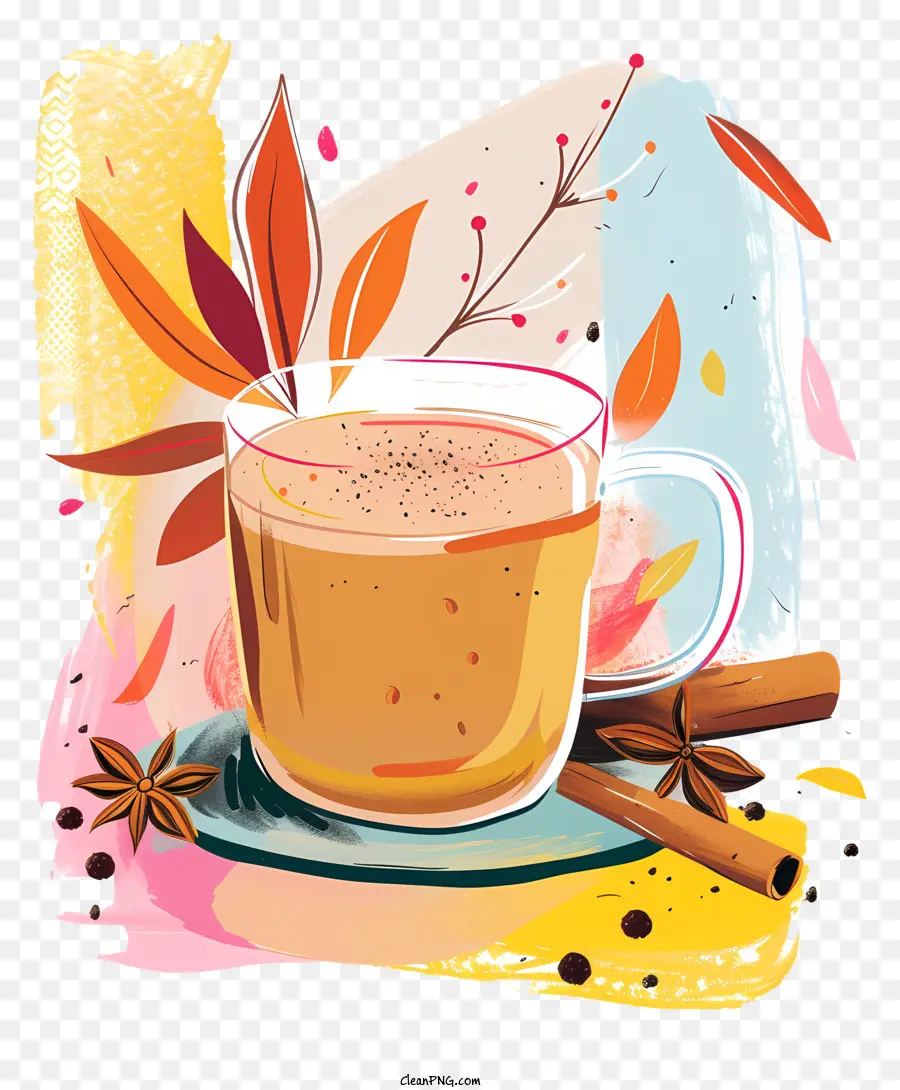 Chá De Masala Chai，Quente De Maçã PNG