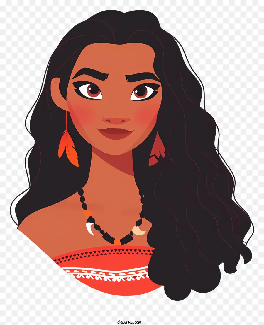 Moana，Garota Animada PNG