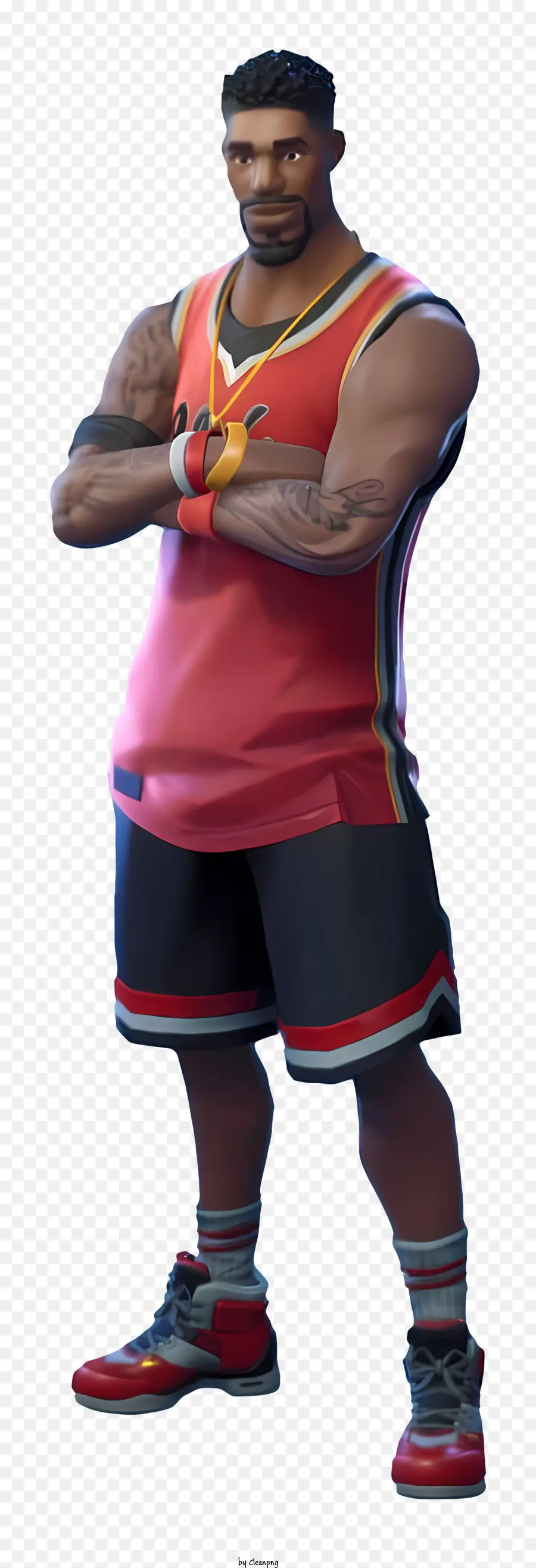 Fortnite，Personagem Com Roupa De Basquete PNG