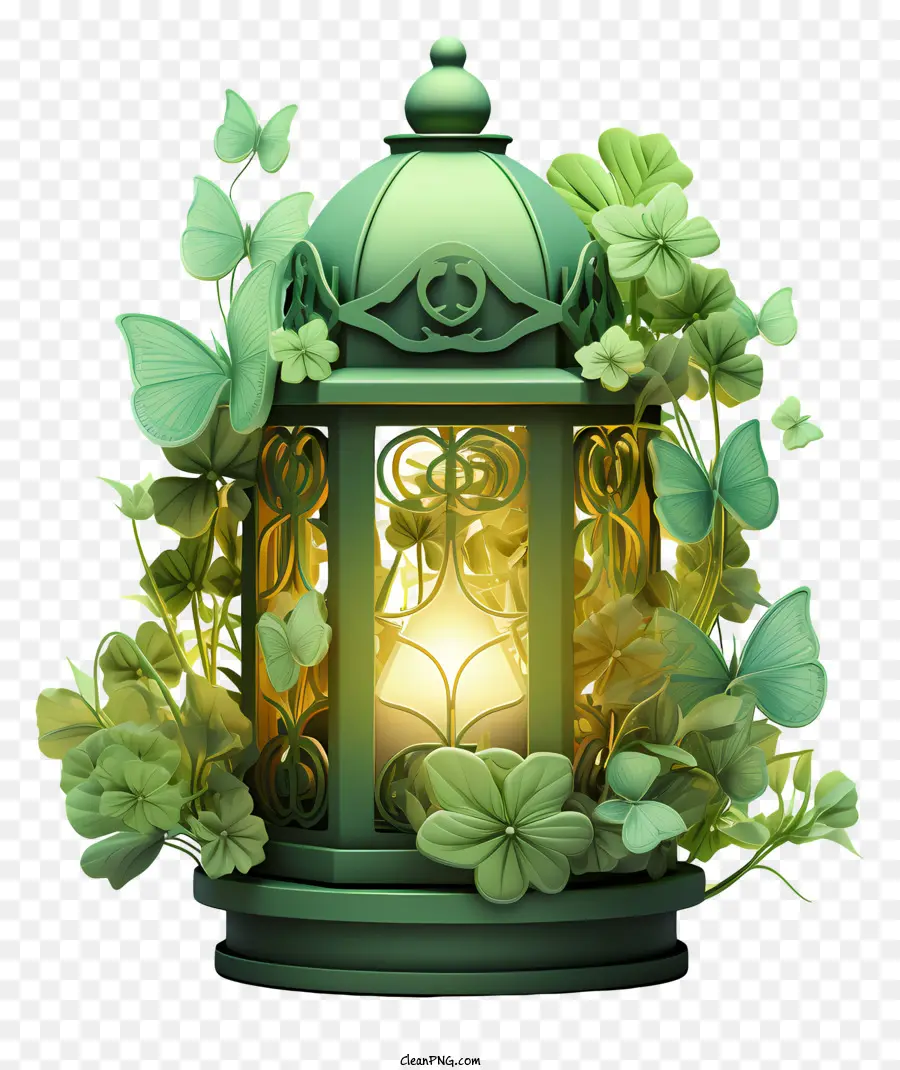 São Patrício Lanterna，Green Lamp PNG