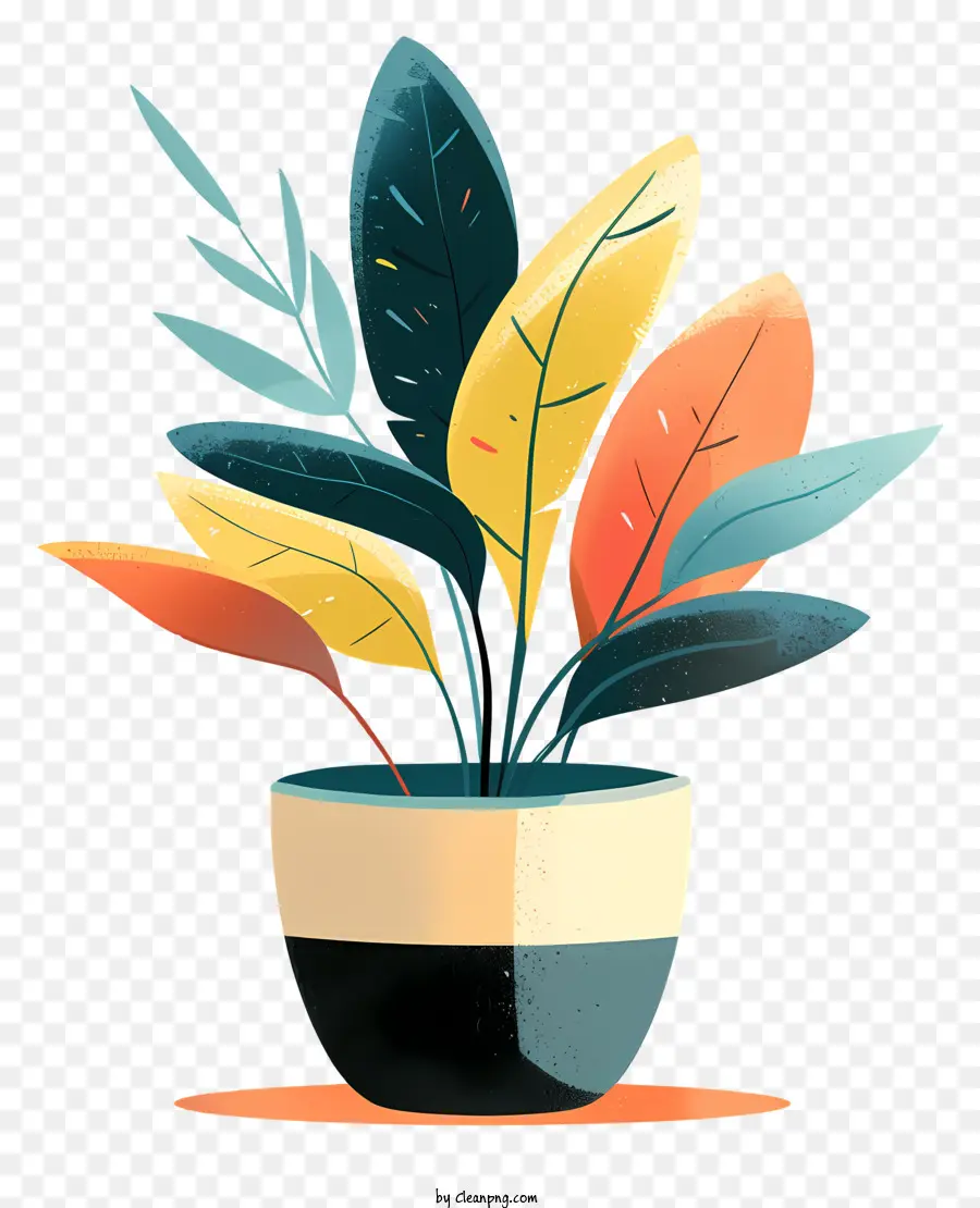 Moderno Vaso De Flores，Pequena Planta Em Vasos PNG