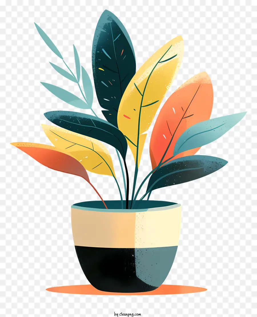 Vaso De Flores Moderno，Planta Em Vaso PNG