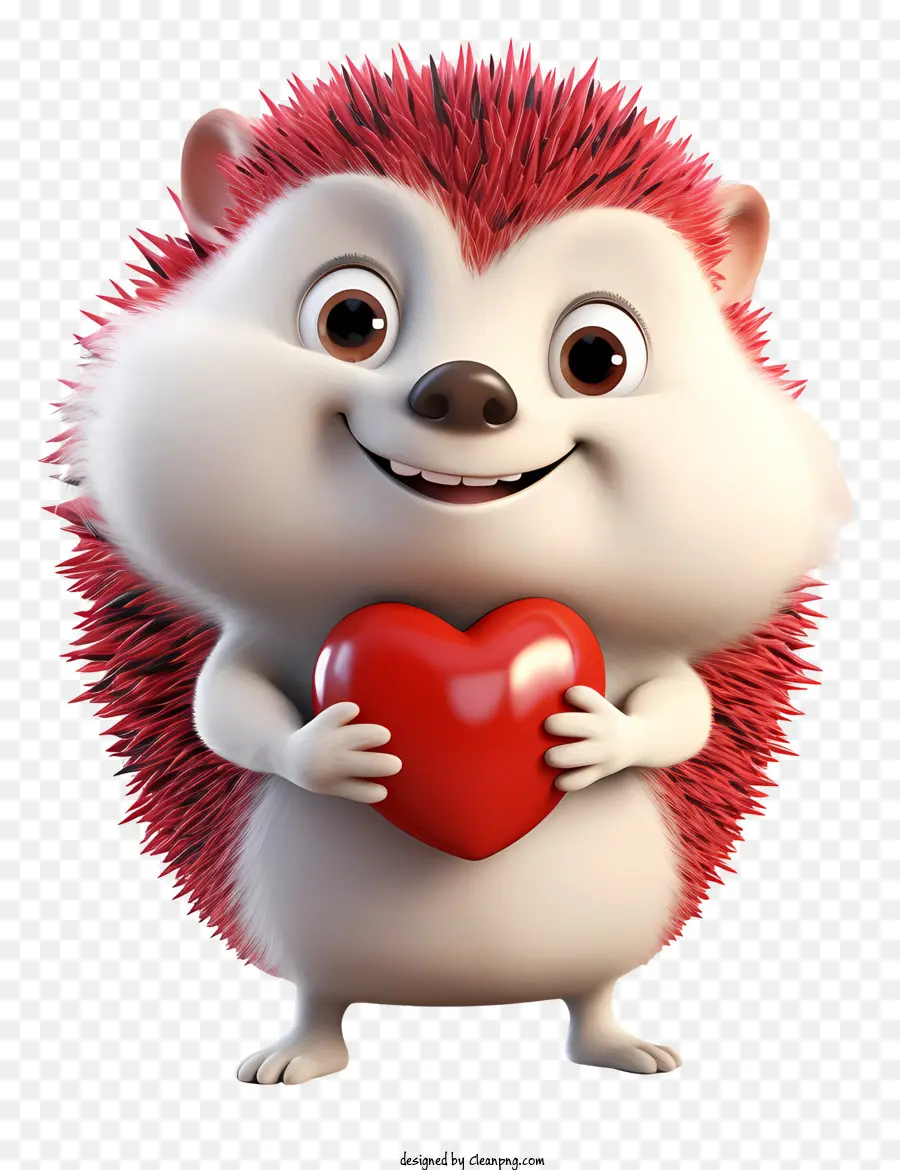 Valentine Hedgehog，Ouriço Bonito PNG