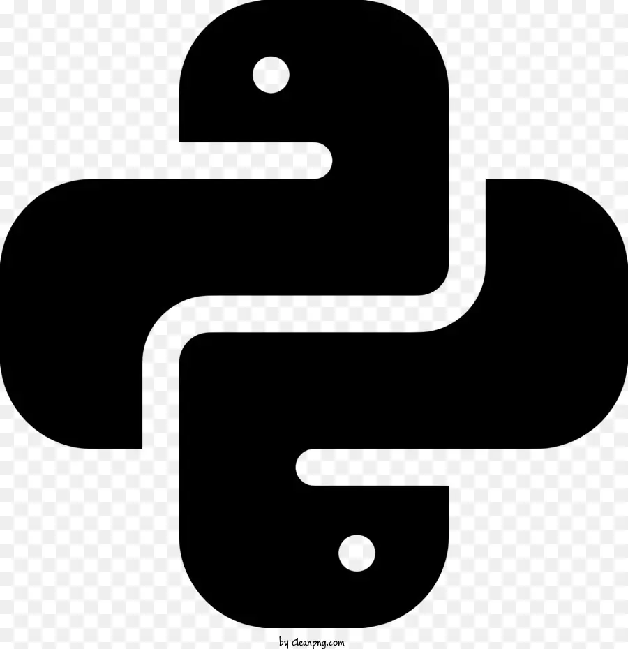 Python Logotipo，Preto E Branco Padrão PNG
