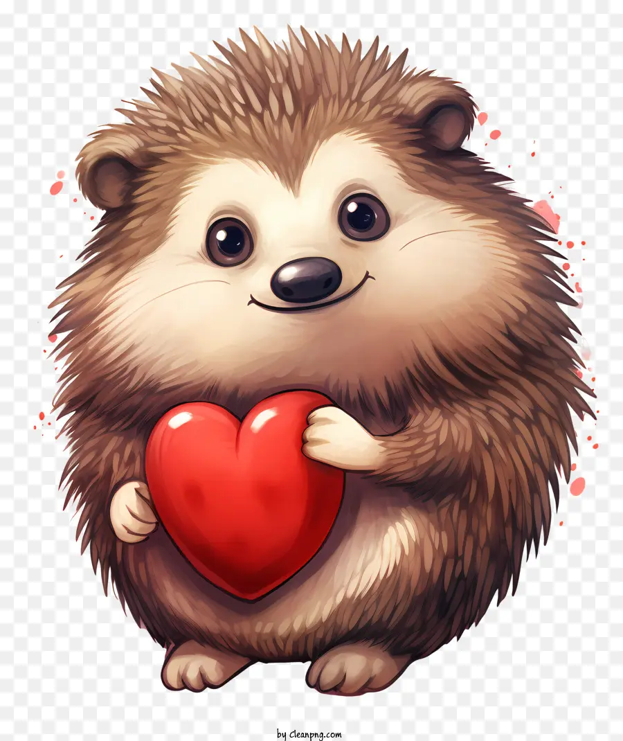 Valentine Hedgehog，Cartoon Ouriço PNG