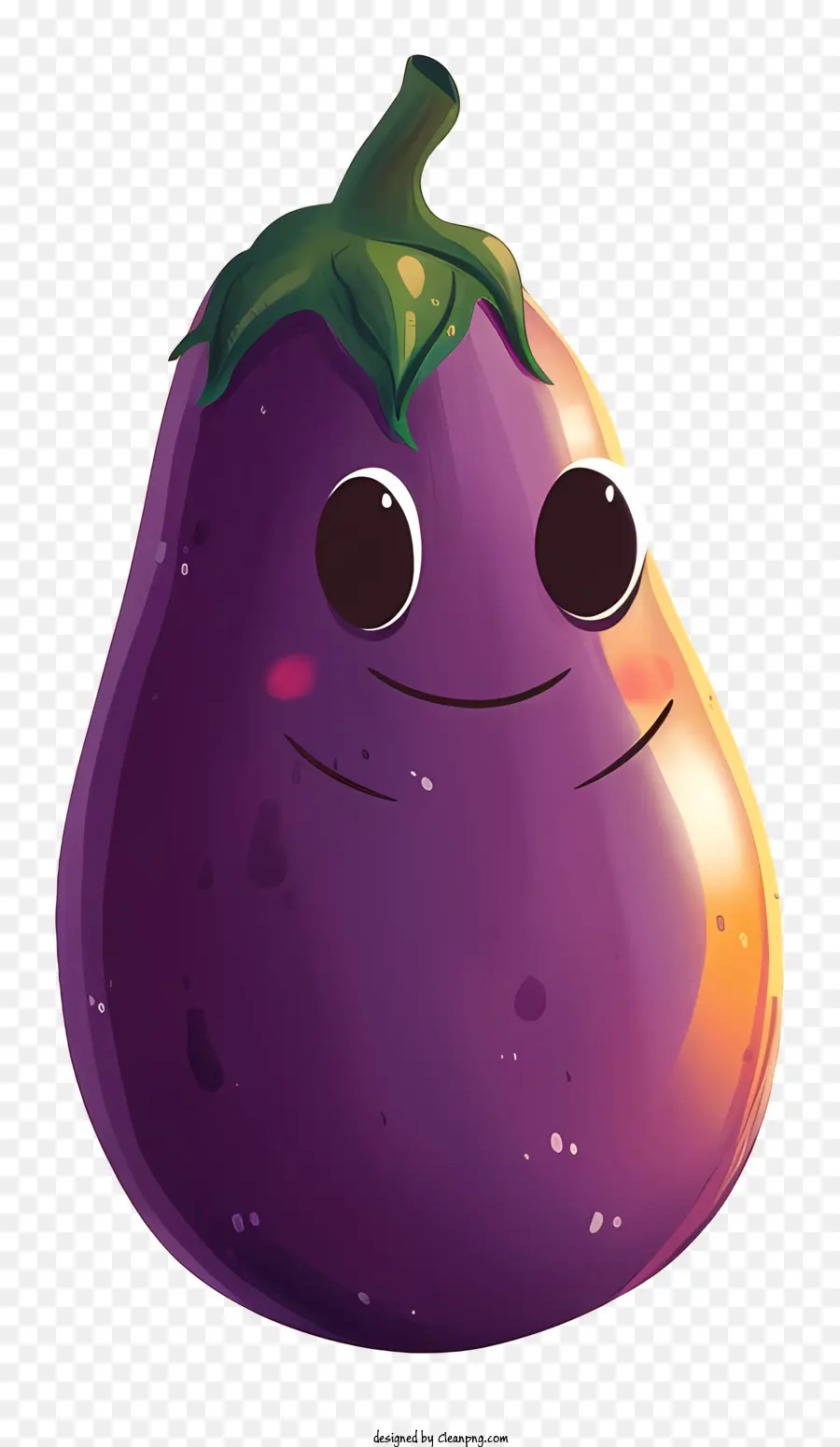 Cartoon Berinjela，Roxo Berinjela PNG